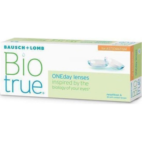 Bausch & Lomb Biotrue ONEDay For Astigmatism Ημερήσιοι Φακοί 30pack - ΗΜΕΡΗΣΙΟΙ ΦΑΚΟΙ Bausch & Lomb Biotrue ONEDay For Astigmatism Ημερήσιοι Φακοί 30pack - ΗΜΕΡΗΣΙΟΙ ΦΑΚΟΙ