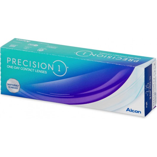 ALCON PRECISION 1 (30 Φακοί) Ημερήσιοι Σιλικόνης Υδρογέλης με UV Προστασία - ΗΜΕΡΗΣΙΟΙ ΦΑΚΟΙ