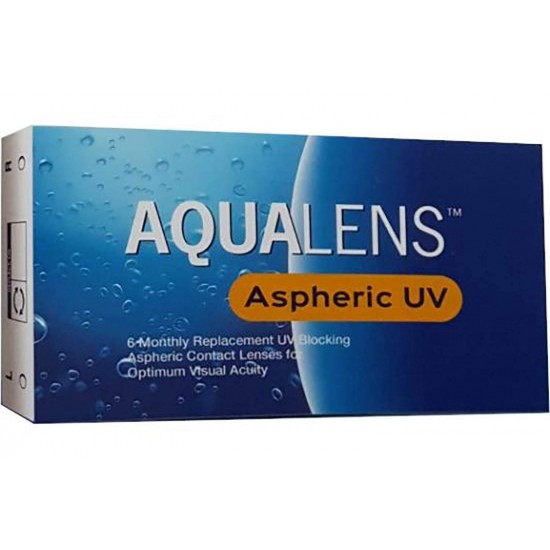 AQUALENS ASPHERIC UV (6-PACK) ΜΗΝΙΑΙΟΙ - SAUFLON