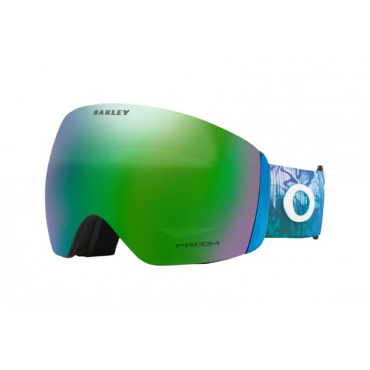 Oakley OO7050-B4 Flight Deck L MIKAELA SHIFFRIN SIGNATURE ABSTACT BLUE PRIZM SNOW JADE IRIDIUM - Μάσκες Σκι & Snowboard OAKLEY