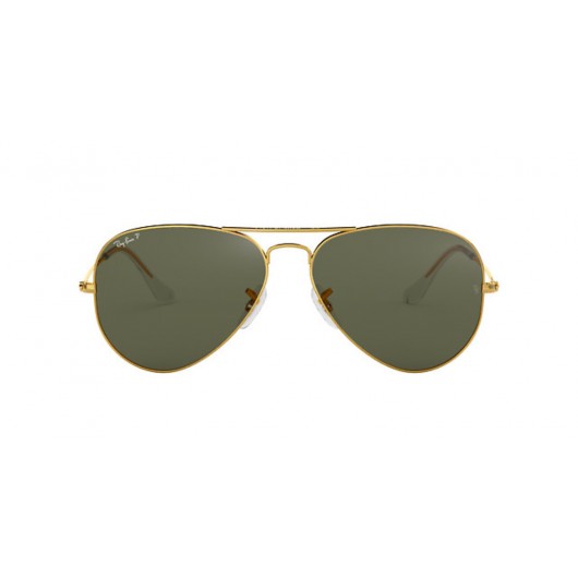 RAYBAN RB3025 001/58 POLARIZED AVIATOR LARGE METAL CLASSIC - RAYBAN