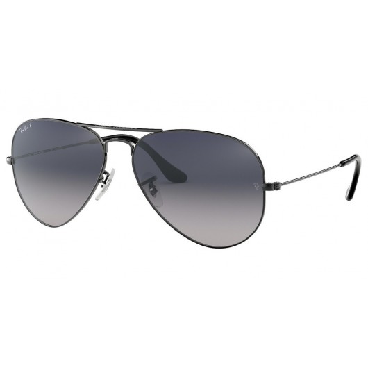 RAYBAN RB3025 004/78 POLARIZED AVIATOR LARGE METAL - RAYBAN