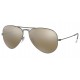 RAYBAN RB3025 029/30 AVIATOR LARGE METAL FLASH LENSES - RAYBAN