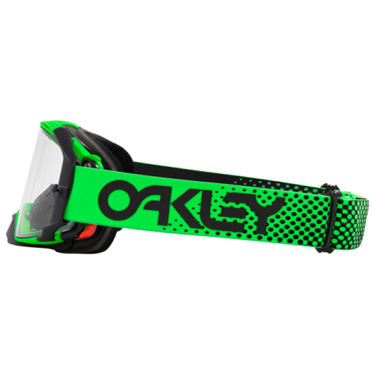 Oakley OO7046 7046D9 AIRBRAKE MX MOTO GREEN CLEAR