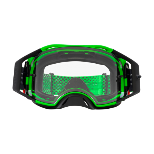 Oakley OO7046 7046D9 AIRBRAKE MX MOTO GREEN CLEAR