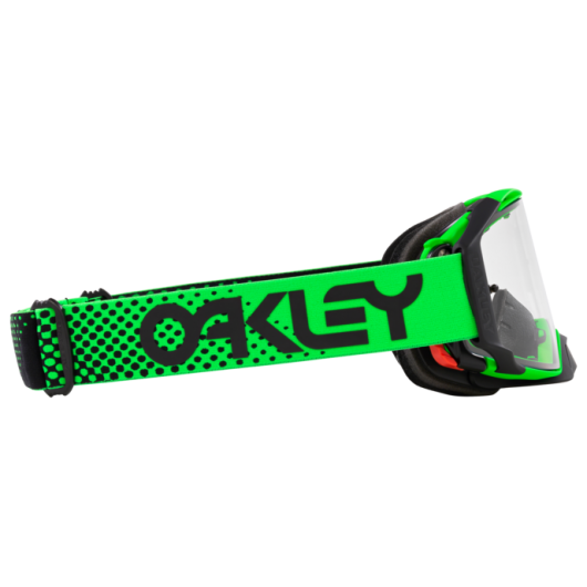 Oakley OO7046 7046D9 AIRBRAKE MX MOTO GREEN CLEAR