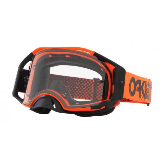 Oakley OO7046 7046E0 AIRBRAKE MX MOTO ORANGE B1B W/CLEAR