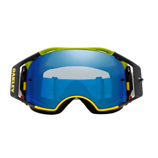 Oakley OO7107 710719 AIRBRAKE MTB TROY LEE DESIGN REVEL YELLOW W/BLACK ICE IRIDIUM