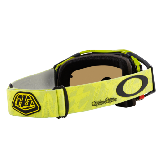 Oakley OO7107 710719 AIRBRAKE MTB TROY LEE DESIGN REVEL YELLOW W/BLACK ICE IRIDIUM