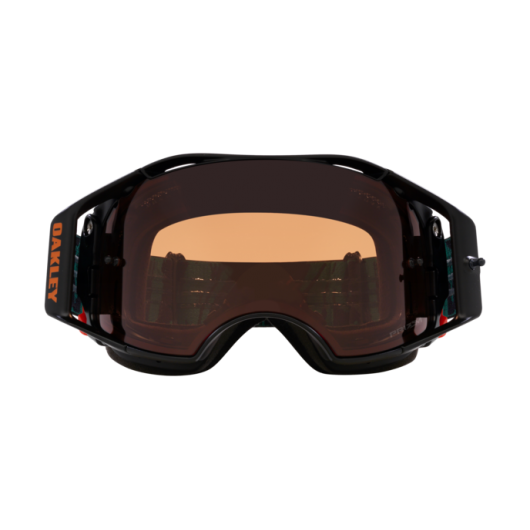 Oakley OO7107 710723 AIRBRAKE MTB VIRIDIAN STRIPED W/PRIZM MX BRONZE