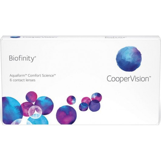 Biofinity Cooper Vision ΜΗΝΙΑIΟΙ ΦΑΚΟΙ ΕΠΑΦΗΣ (6-PACK) - ΣΙΛΙΚΟΝΗΣ ΥΔΡΟΓΕΛΗΣ