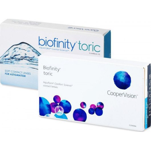 BIOFINITY TORIC ΜΗΝΙΑΙΟΙ ΦΑΚΟΙ ΕΠΑΦΗΣ ΑΣΤΙΓΜΑΤΙΣΜΟΥ (3 ΦΑΚΟΙ) - ΣΙΛΙΚΟΝΗΣ ΥΔΡΟΓΕΛΗΣ