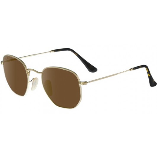 RAYBAN RB3548N 001/57 POLARIZED HEXAGONAL METAL - RAYBAN